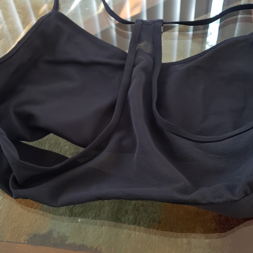 ADIDAS WOMEN'S 3 STRIPES FLORAL SPORT BRA BLACK - Picture 9 of 14